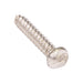 Tapping Screw, Round Head One-Way Slotted Drive, Type A, #6 x 3/4" Length, Steel Nickel Plated by Spaenaur Inc.
