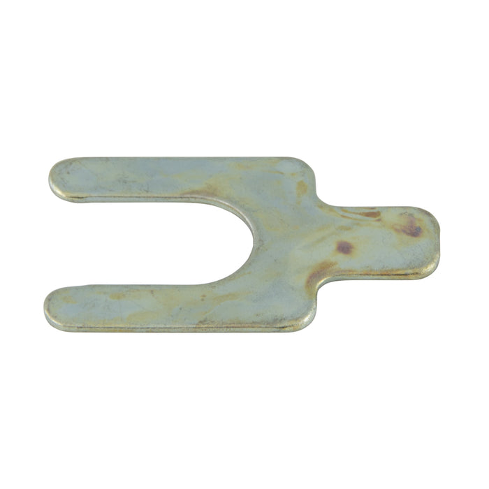 Cale, 1 1/4 po de long x 25/32 po de large, pour Fiat et petites voitures étrangères 1970-1979 Épaisseur de 1/16 po, largeur de fente de 13/32 po Acier à faible teneur en carbone zingué par Spaenaur Inc.