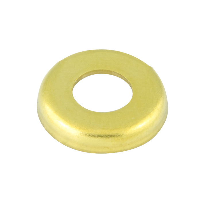 Terminal Cup Washer for #10 Binding HD Screw 1/2"OD (.498" - .512") Brass Plain