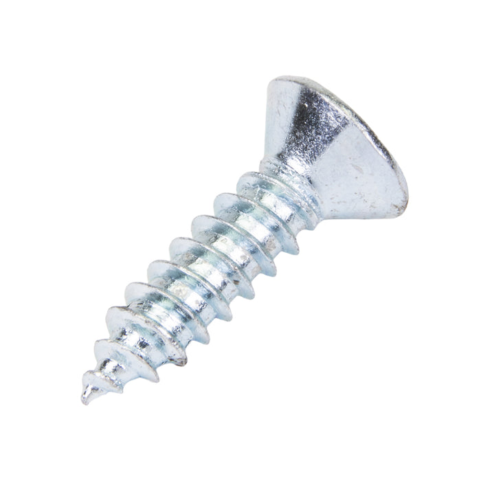 Tapping Screw, Oval Head Square Socket Drive, Type AB, #6 x 3/4" Length, Low Carbon Steel Zinc Plated Trivalent Chromate by Spaenaur Inc.