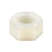 Hexagon Nut Metric, M6 x 1.00, 10mm A/F, 5.4mm Thick Nylon 6/6 Natural by Spaenaur Inc.