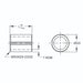 Compression Limiter, Split Seam - Slim Profile, ID For M4 Bolt x 8mm Length, High Carbon Steel Zinc Plated by Spaenaur Inc.