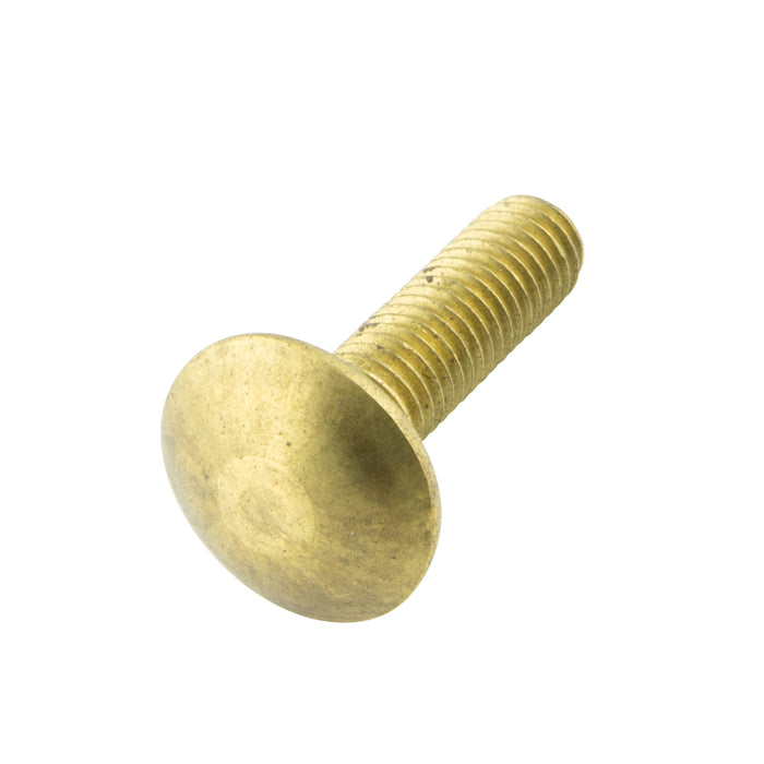 Carriage Bolt DIN 603 (No Nut) M8 x 1.25 x 70mm LG Brass Plain DIN 603/BR M8X70 by Spaenaur Inc.