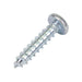 Tapping Screw, Pan Head Slotted Drive, Type A, #12 x 1" Length, Low Carbon Steel Zinc Plated by Spaenaur Inc.