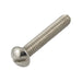 Machine Screw, Round Head, Slotted Drive, #10-24 UNC x 7/8" Length, Stainless Steel by Spaenaur Inc.