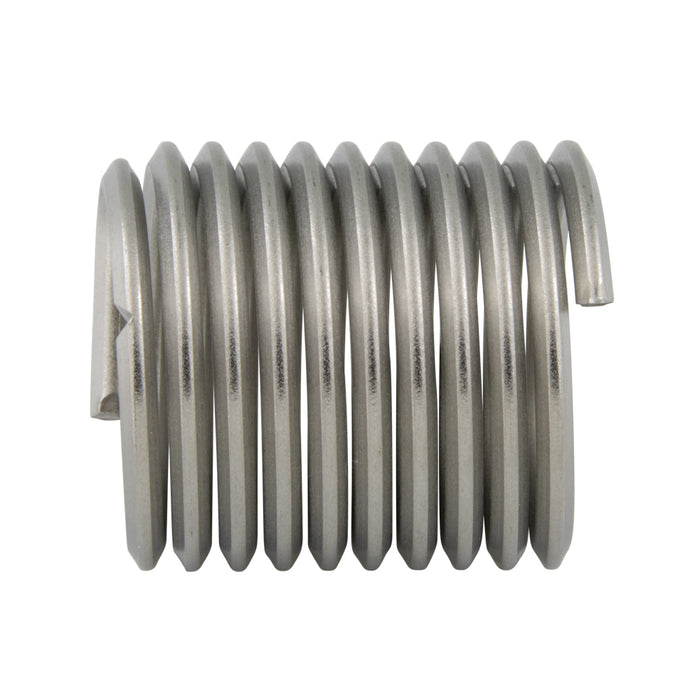 Helicoil Screw Thread Insert, Standard Free Running, Metric Fine M8 x 1.00mm Fine x 12.0mm LGTH 18-8 Stainless Steel Plain