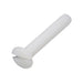 Machine Screw, Oval Head, Slotted Drive, M4 x 0.70 mm UNC x 10 mm Length, Nylon Natural by Spaenaur Inc.