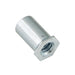 Entretoise autobloquante à filetage #6-32 UNC x 3/8" de longueur, 1/4"A.F. Acier au carbone traité thermiquement, revêtement chromé transparent DIP par Spaenaur Inc.