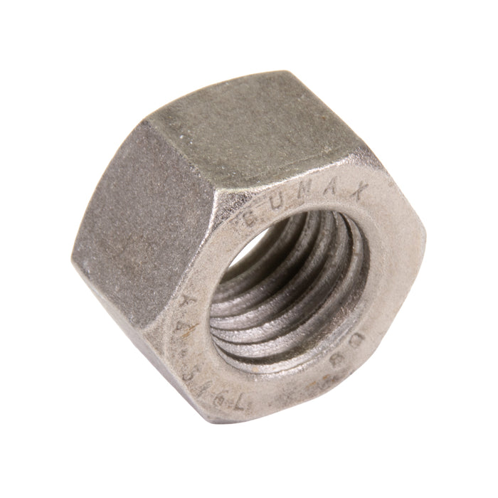 Écrou hexagonal, M8 x 1,25, 13 mm (diamètre extérieur) x 6,5 mm (épaisseur), acier inoxydable Bumax 88, norme ISO 4032, fabriqué par Spaenaur Inc.