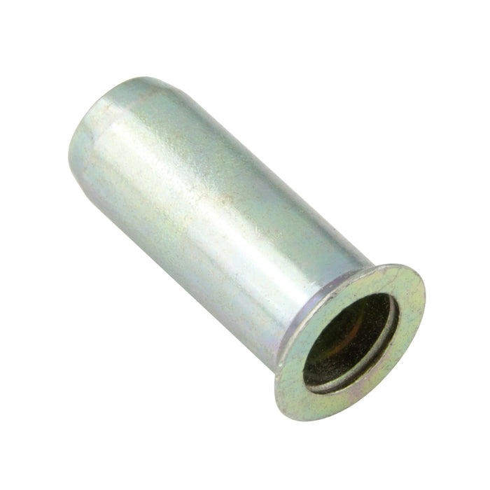 Rivkle Blind Rivet Nut Countersunk Head Closed End Keyless M5 x 1.50-4.00mm Grip Range Steel, Clear Zinc Plated