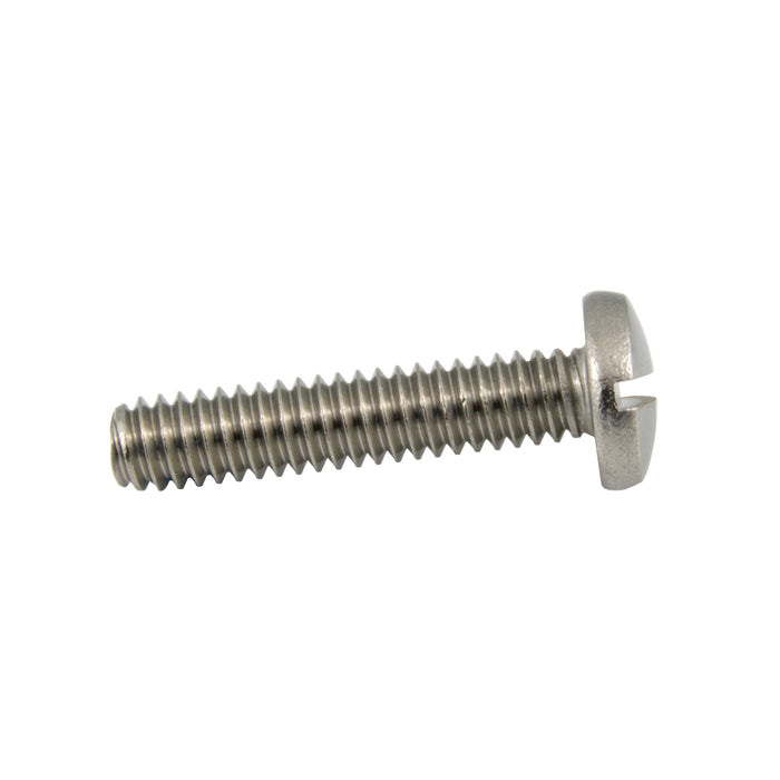 Machine Screw, Binding Head, Slotted Drive, #2-56 UNC x 1/2" Length, Stainless Steel