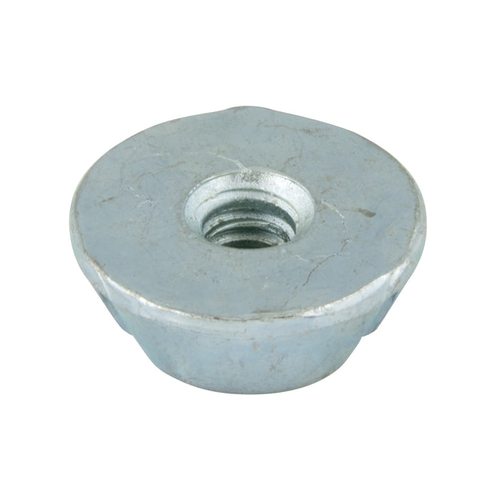Écrous inviolables #10-24 UNC x 0,661" de diamètre extérieur x 0,250" de hauteur, en acier à faible teneur en carbone, avec revêtement en cadmium dur, fabriqués par Tampruf™
