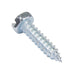 Tapping Screw, Hex Head Slotted Drive, Type AB, #12 x 1-1/2" Length, Steel Zinc Plated by Spaenaur Inc.