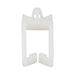 Wire And Cable Holder, Type 1 Top Entry, Regular GAte, for 3/16" Mounting Hole, 3/4" Inside LGTH x 7/16" Inside Wd, Nylon 6/6 White by Spaenaur Inc.