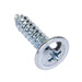 Tapping Screw, Round Washer Head Phillips Drive, Type AB, #8 x 3/8" Length, Steel Zinc Plated by Spaenaur Inc.