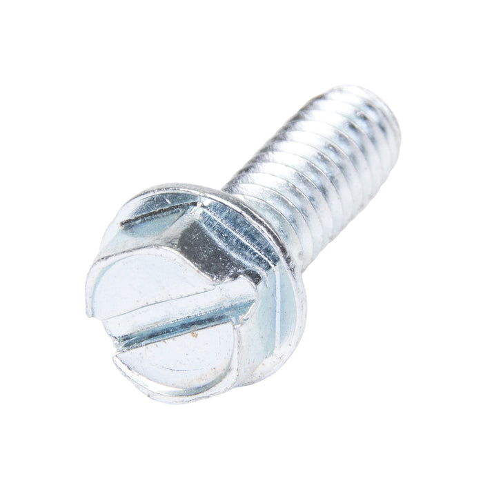 Machine Screw, Washer Head, Slotted Drive, #12-24 UNC x 5/8" Length, Steel Zinc Plated by Spaenaur Inc.