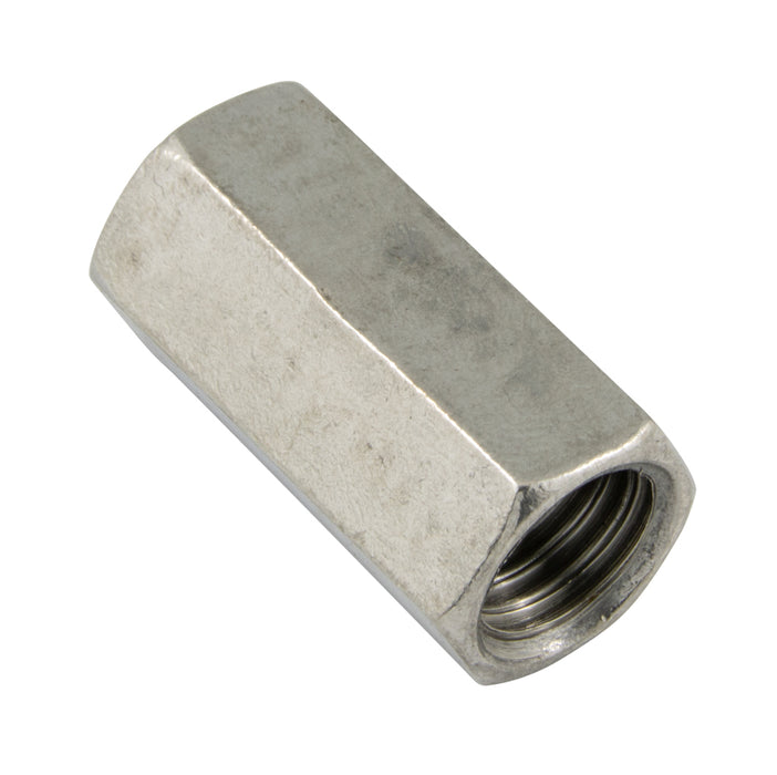 Écrou de raccordement 3/4" - 10 UNC (1" AF x 2-1/4" LG) en acier inoxydable 18-8, fabriqué par Spaenaur Inc.