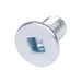 Machine Screw, Flat Head, Square Socket Drive, #6-32 UNC x 2" Length, Steel Zinc Plated by Spaenaur Inc.