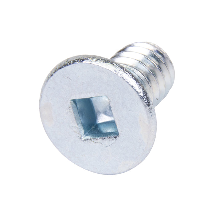 Machine Screw, Flat Head, Square Socket Drive, #10-32 UNF x 1" Length, Steel Zinc Plated by Spaenaur Inc.