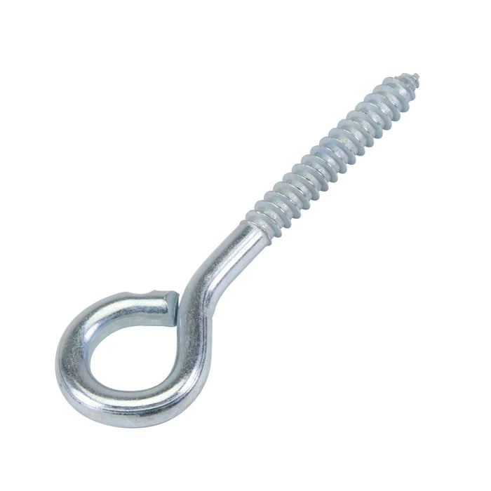 Lag Screw Eye Bolt 3/8" x 3" Shank LGTH, 4-3/8" O/A LGTH, 3/4" Eye ID Steel Zinc Plated by Spaenaur Inc.