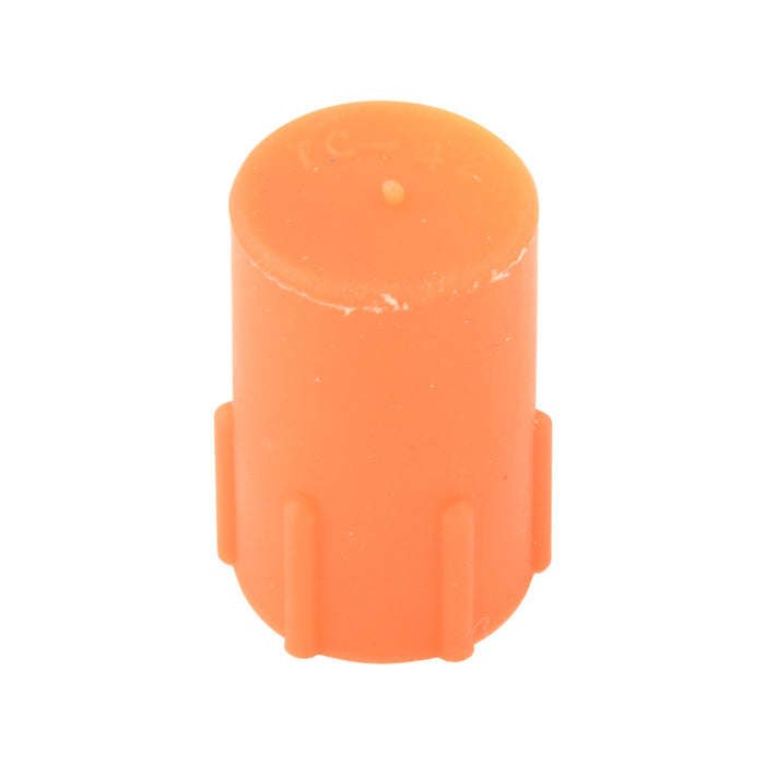 Standard Threaded Cap Ribbed 1/2" - 20 THRD Low Density Polyethylene Colour Red