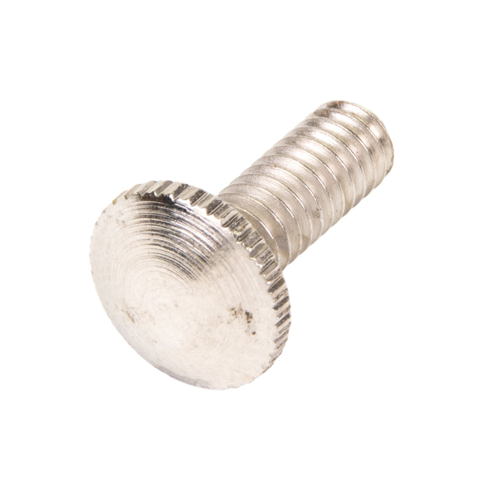 Machine Screw, Knurled Head, Unslotted Drive, #8-32 UNC x 1/2" Length, Steel Nickel Plated by Spaenaur Inc.