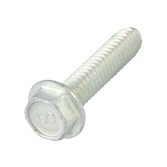 Thread Rolling Screws, Indented Hex Washer Head, Fully-Threaded, #4-40 x 1/2" Length, Case Hardened Low Carbon Steel Zinc Plated