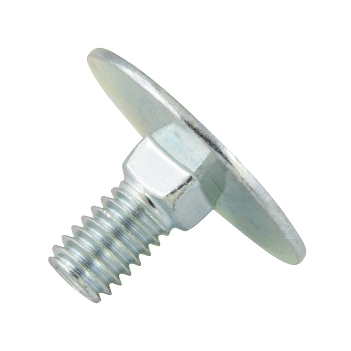 Elevator Bolt, Large Head, 3/8"-16 x 1-1/2" Length, Steel Zinc Plated Grade 5, ASME/ANSI B18.5