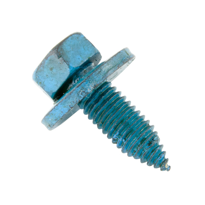 Sems Machine Screw Metric Hex Head, With 20mm OD Flat Washer, M6.3 X 1.00 Pitch X 20mm Length, Low Carbon Steel Phosphate, Coated-Blue Dye by Spaenaur Inc.