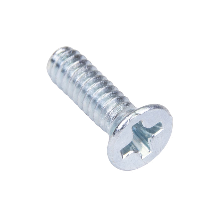 Machine Screw, Flat Head, Phillips Drive, #6-32 UNC x 1/2" Length, Steel Zinc Plated Trivalent by Spaenaur Inc.