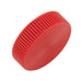 Shear-Loc Knob, Fine Ribbed 10 x 5/8" OD Dupont Delrin 500 Red by Spaenaur Inc.