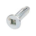 Tapping Screw, Flat Head Square Socket Drive, Type B, #10 x 3/4" Length, Steel Zinc Plated by Spaenaur Inc.