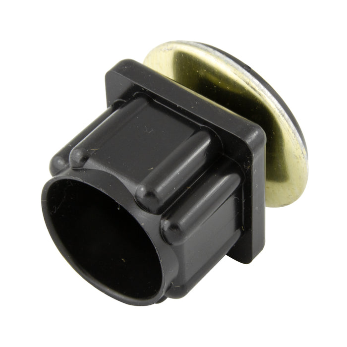 Glissière pivotante pour tube carré intérieur pour tube carré de 1 po de diamètre extérieur, calibre 16-18, plastique et acier, finition laiton, par Spaenaur Inc.