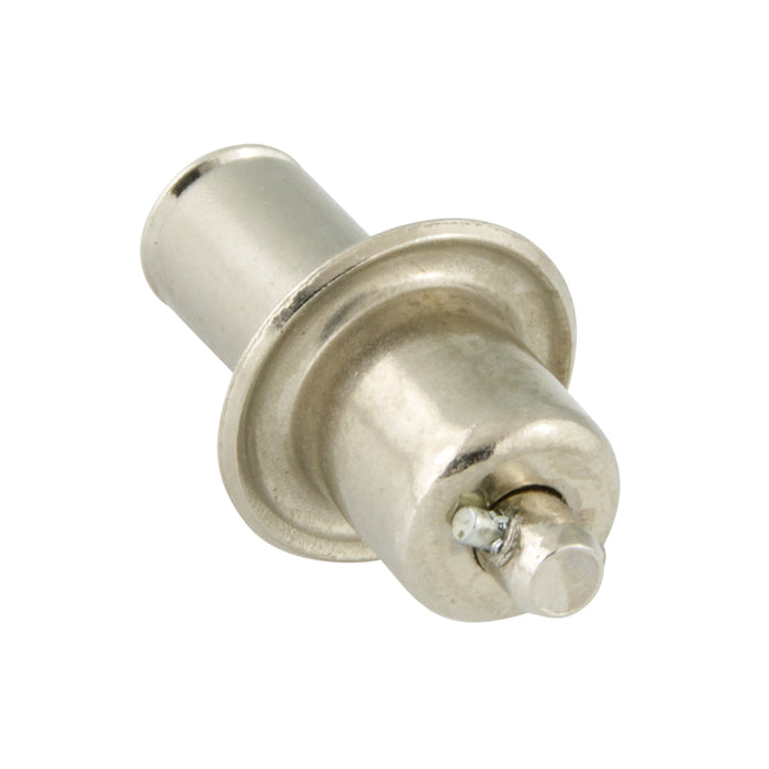 Attache à bouton-poussoir, goujon uniquement, plage de serrage de 0,210 po à 0,269 po, acier, nickelé brillant, par Spaenaur Inc.