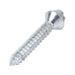 Tapping Screw, Countersunk Head Tamper-Resistant Drive, #10 x 3/4" Length, Steel Zinc Plated by Tampruf™