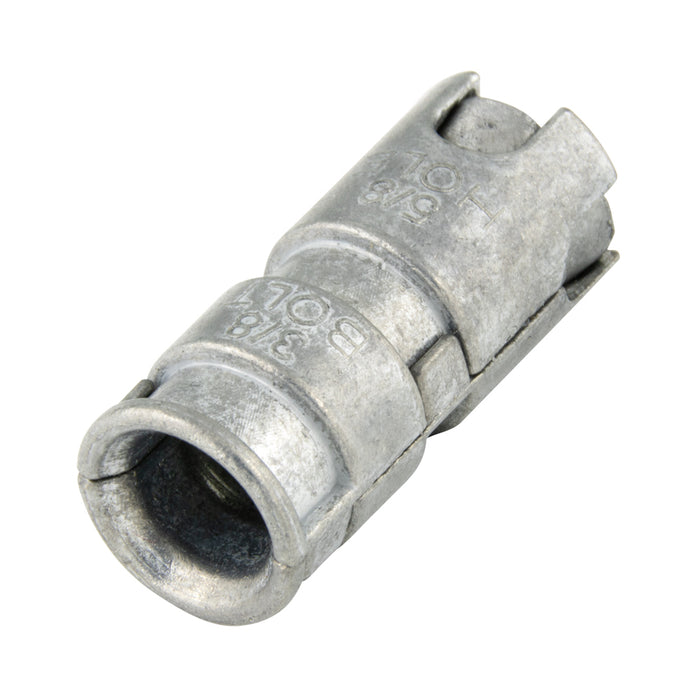 Double Expansion Shield, Ribbed, Alloy Zinc Plated, 5/16"-18 Bolt x 1-5/8" (5/8" Drill)