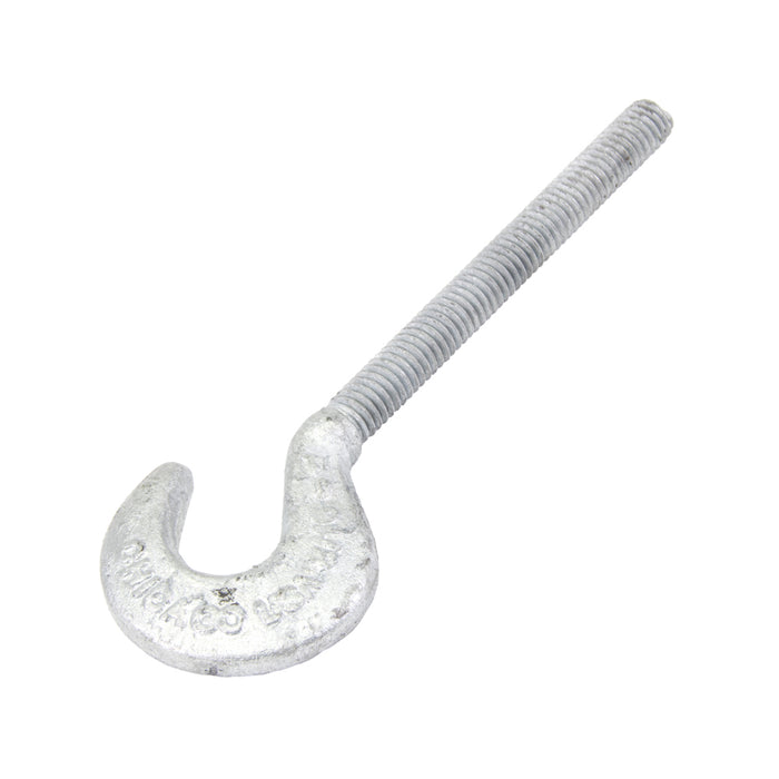 Turnbuckle Hook Fitting Right Hand Thread 5/16"-18 UNC x 4 1/2" Take Up 1030 Steel Hot Galvanized by Spaenaur Inc.