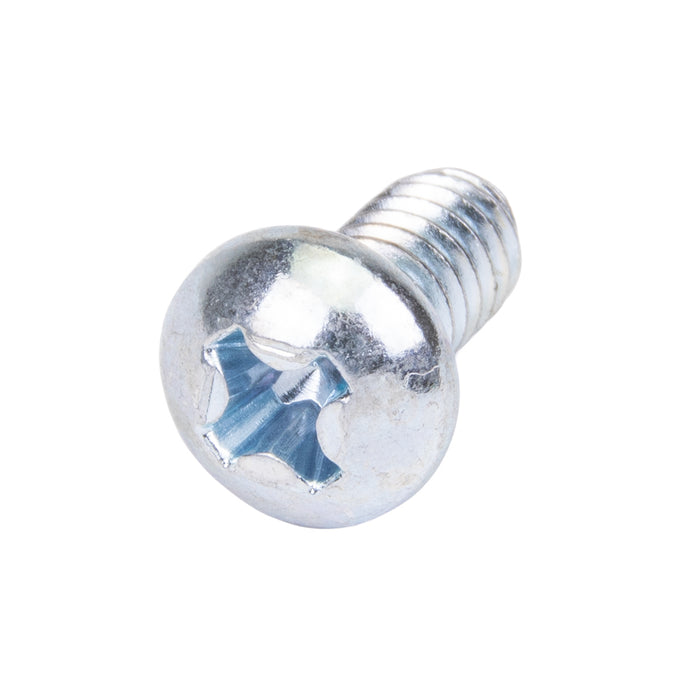 Machine Screw, Round Head, Phillips Socket Recess Drive, #8-32 UNC x 1-1/4" Length, Steel Zinc Plated Trivalent by Spaenaur Inc.
