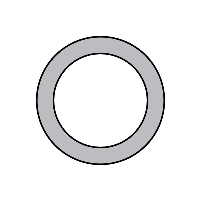Rondelle plate, ronde, taille de boulon 5/8" 41/64" (0,635-0,645") DI x 1" (0,990-1,01") DE x 0,065" (0,056-0,064") Épaisseur Acier Zinc chromate trivalent