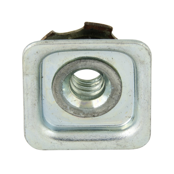 Square Metal Threaded Adaptors 7/8" Tube OD x 16-18 Gauge x 1/4"-20 UNC Steel Zinc Plated by Spaenaur Inc.
