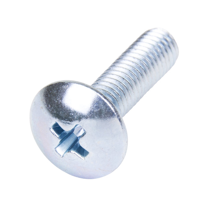 Machine Screw, Truss Head, Phillips Drive, #10-24 UNC x 1" Length, Steel Zinc Plated by Spaenaur Inc.