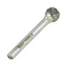 Carbide Burr, Double Cut Ball Shape 3/8" DIA x 5/16" LGTH x 1/4" Shank Hardened Steel Shank, Tungsten Carbide Tip by Spaenaur Inc.