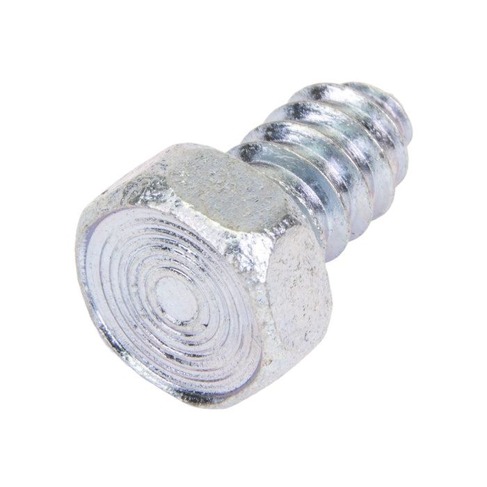 Tapping Screw, Hex Head Unslotted Drive, Type AB, 5/16" x 5/8" Length, Low Carbon Steel Trivalent Zinc Plated