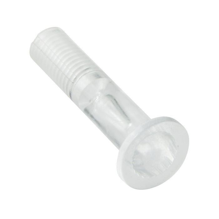Molded Threaded Plastic Post Unslotted, 7/32" O.D. Barrel #8-32 UNC x 3/4" LG Under Head Cellulose Acetate Butyrat, Clear