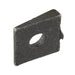 Rondelle carrée à bords biseautés, pente de 16-2/3 %, pour boulon de 1" de diamètre, en fonte malléable, finition brute, fabriquée par Spaenaur Inc.