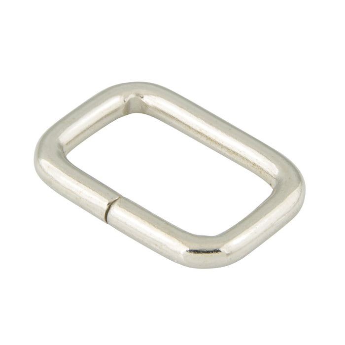 Oblong Tuck Loop ID 1 1/2" W x 1/2" H,.120" Wire DIA Steel Wire Nickel Pl by Spaenaur Inc.