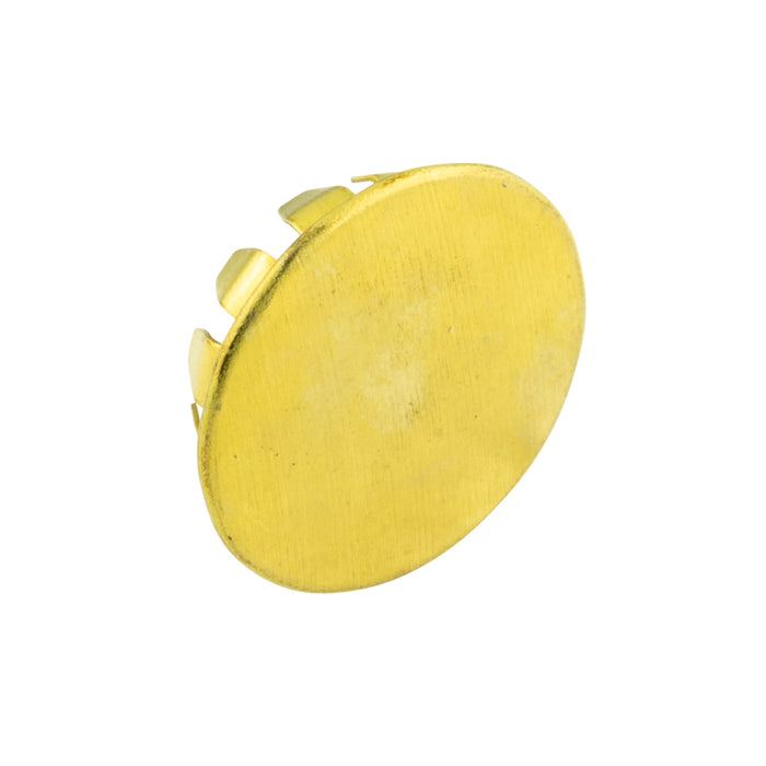 Pronged Plug Button for 15/16" Hole x .062-.078" Panel Brass Plain by Spaenaur Inc.