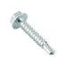 Teks Point 2 Self-Drilling Screw, Hex Washer Head, #12-14 x 1-1/2" Length, Carbon Steel CLIMASEAL® Corrosion Resistant Coating by Spaenaur Inc.