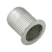 A-L Series Knurled Threaded Insert Standard Open End 1/4"-20 UNC x .027-.165" Grip Steel, Trivalent Zinc Plated by AVK