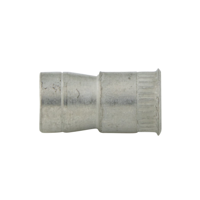 A-T Series Knurled Threaded Insert #8-32 UNC x .390" LGTH 304 Stainless Steel, Trivalent Tin Zinc Plated